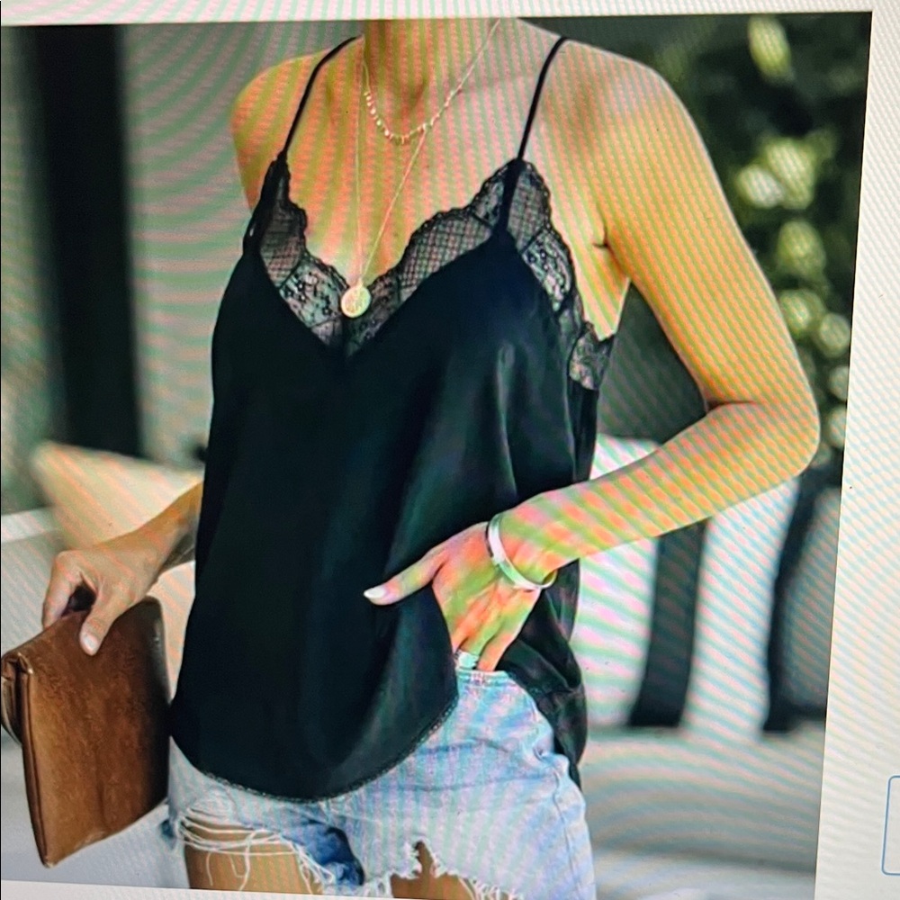 NWOT Lovestitch Black Cami Top